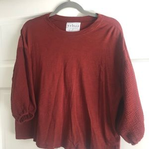 Anthropologie balloon sleeve tee